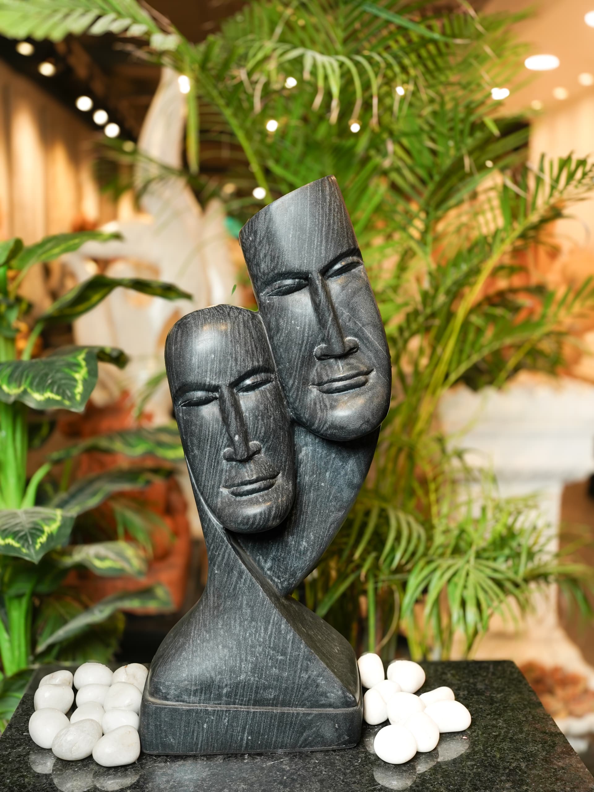 Duality Sculpture — Black Marble