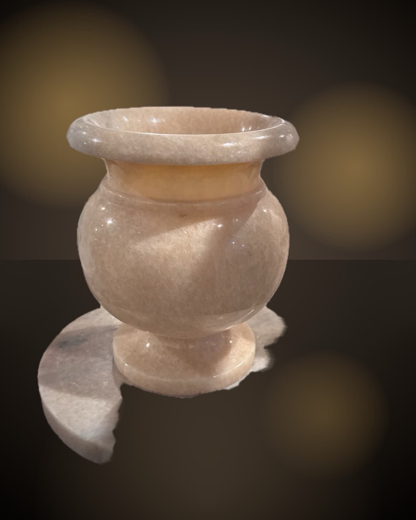 Carved Marble Vessel Urns — Natural Marble
