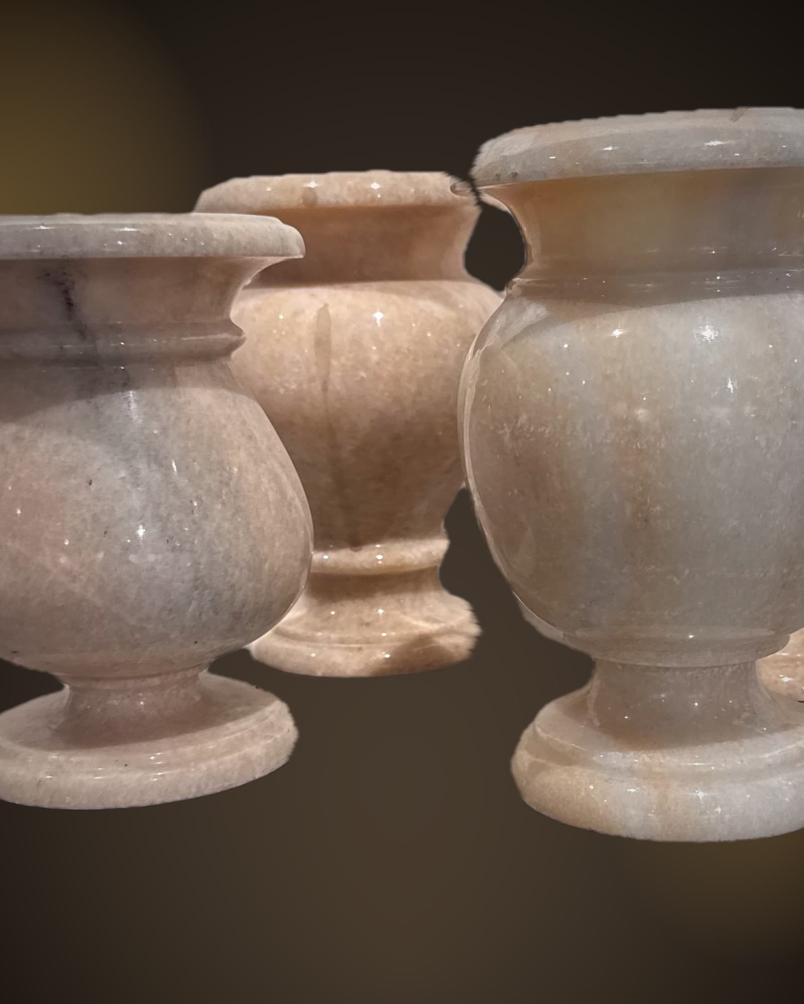 Carved Marble Vessel Urns view 2
