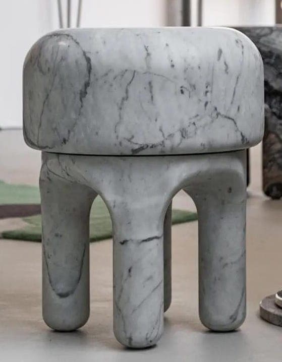 Calacatta Marble Side Table view 5