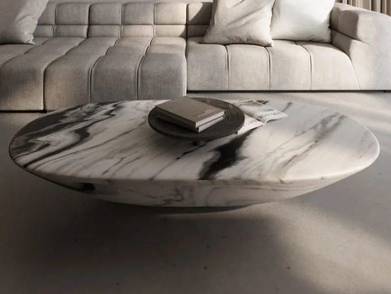 Calacatta Marble Side Table view 6