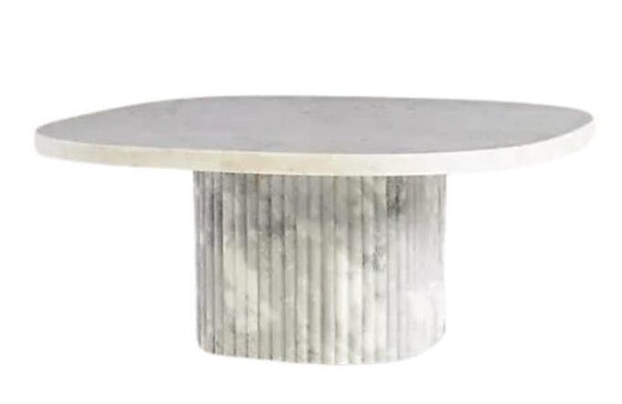 Calacatta Marble Side Table view 7