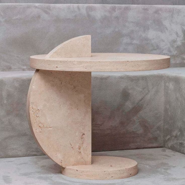 Calacatta Marble Side Table view 8
